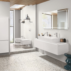 Унитаз подвесной Villeroy & Boch Memento 2.0 56х38, CeramicPlus, 4633R0R1, с сиденьем