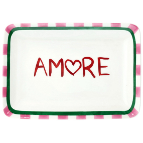 Блюдо прямоугольное Amore 23х16 см