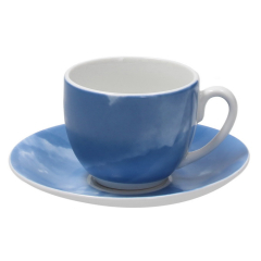 Чашка кофейная с блюдцем Colorplay Blue 120 мл