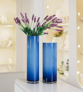 Ваза Wetube 26 см, цвет голубой