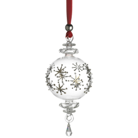 Елочный шар "Снегопад" в подарочной упаковке