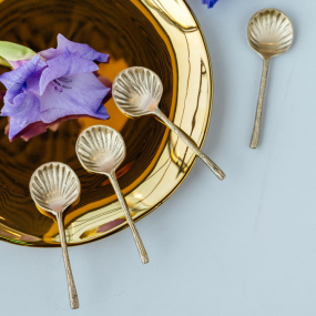 Набор кофейных ложек "Ракушки" Marina, 4 шт