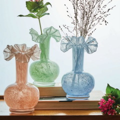 Ваза Glass Design Astrid 20 см, зеленая