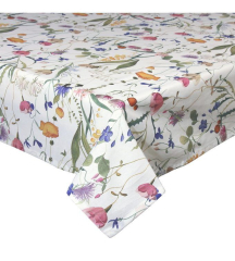 Скатерть прямоугольная Textile Flora 140х180 см, белая