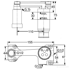 Внутренняя часть Kludi Universale 38243 смесителя
