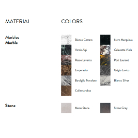 Раковина Antonio Lupi Senso160, 60х40, из Мрамора, с клапаном, камень на выбор