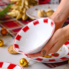 Салатник порционный Christmas Love 17 см, красный