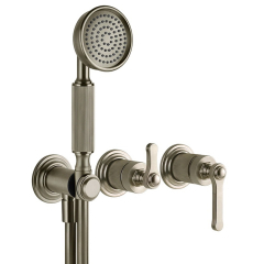 Внешняя часть Gessi Venti20 65036.149 смесителя для душа, брашированный никель