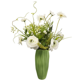 Ваза Kaiser Spirulina 20 см, зеленая