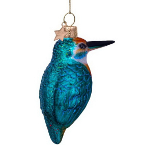 Елочная игрушка "Зимородок" 10 см