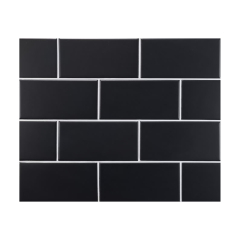 Плитка керамическая Equipe Evolution 7,5х15, Negro Mate, 7,5 мм