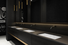 Раковина Holbi Neptune 50 SR 50х33, из Soft Rock, белая матовая, с клапаном