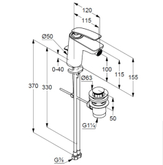 Смеситель для биде Kludi Balance 522169175, белый