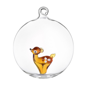 Елочный шар "Олененок" Woodland Tales 8 см