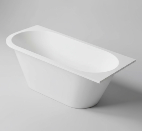 Ванна Holbi Galatea 169х77 R, из Soft Rock, белая матовая