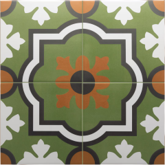 Керамогранит Equipe Rivoli 20х20, Monaco Verde, 8,3 мм