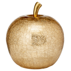 Фигурка "Яблоко" 27 см, цвет золото