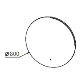 Зеркало с подсветкой Kolpa-San Orbis OG 80х80, LED, IR