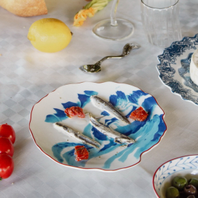 Тарелка салатная "Расплавленный пейзаж" Classics on Acid 21 см