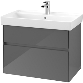 Тумба подвесная под раковину Villeroy & Boch Collaro 75х44х55 C01000FP, glossy grey
