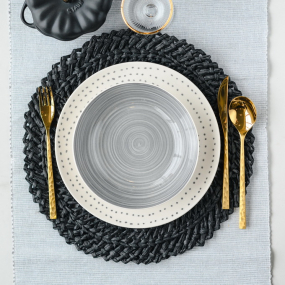 Подложка под тарелку Placemat Peggy 38 см, черная