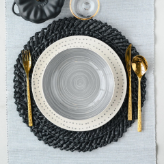 Подложка под тарелку Placemat Peggy 38 см, черная