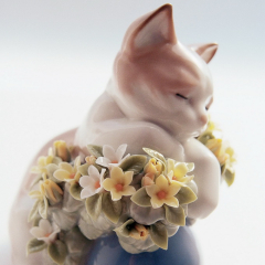 Статуэтка "Сонный котенок" 11х10х7 см