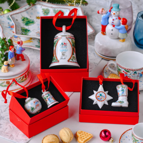 Набор елочных игрушек "Сапожок и Звезда" 6 см, 2шт (лимит. издание)