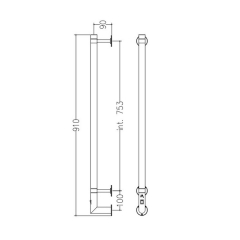 Полотенцесушитель Margaroli Arcobaleno 616/S, электрический, хром