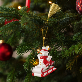 Елочная игрушка "Снеговик" Christmas Classics 9х7,5 см