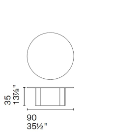 Стол журнальный Calligaris Lagune 90х90 CS5148-B, Color Leather