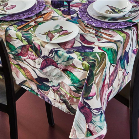 Скатерть прямоугольная Textile Calypso 150х300 см, розовая