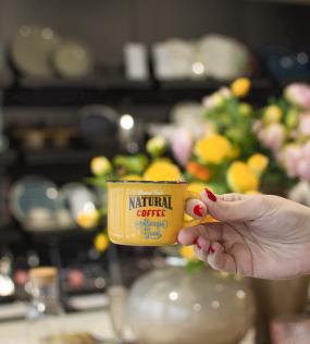 Чашка для эспрессо Arts Vintage 100 мл, желтая