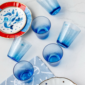 Набор стаканов Glass Alice 330 мл, 6 шт, синий