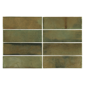 Плитка керамическая Equipe Hanoi 5,1х16,1, Wild Olive, 7,7 мм