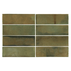 Плитка керамическая Equipe Hanoi 5,1х16,1, Wild Olive, 7,7 мм