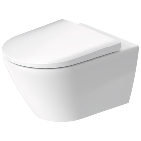 Унитаз подвесной Duravit D-Neo 54x37, WonderGliss, с сиденьем
