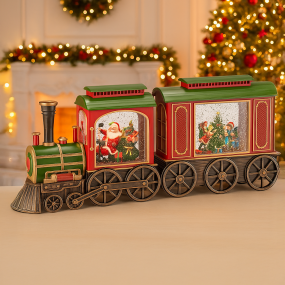 Фигурка музыкальная "Праздничный поезд" 48х20 см