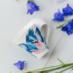 Кружка "Сиреневогрудая сизоворонка" 300 мл