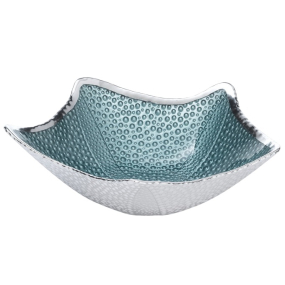 Чаша декоративная "Звезда" 22х7 см, голубая