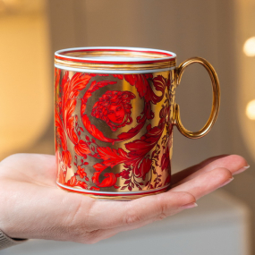 Кружка Versace Medusa Garland 300 мл, красная