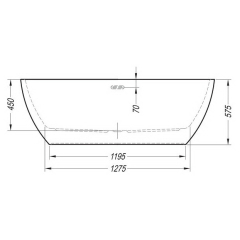 Ванна Kolpa-San Dalia-FS 170х80, акриловая, с сифоном, белая