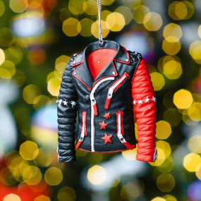 Новогодняя игрушка "Кожаная куртка" 8,9 см, в ассортименте