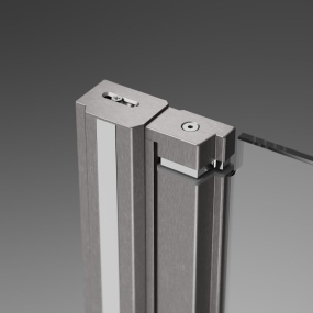 Шторка для ванны Radaway Nes 100х200, левая, прозрачное стекло 6 мм, брашированный никель