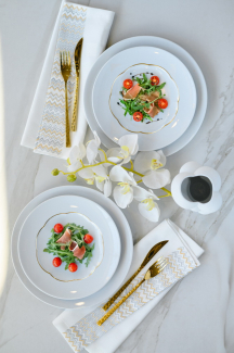 Тарелка салатная Sonetto Oro 23 см