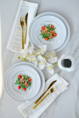 Тарелка салатная Sonetto Oro 23 см