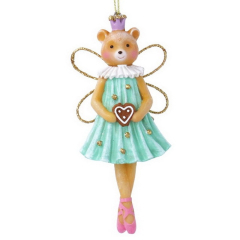 Елочная игрушка "Медведь-балерина" 10 см