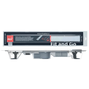 Комплект трапа AlcaPlast APZ13-DOUBLE9-650, стальной, с решеткой 2в1