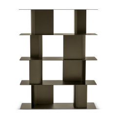 Стеллаж книжный Calligaris Carv 169х130, Matt Bronze