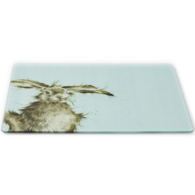 Подставка стеклянная "Заяц" 30х40 см